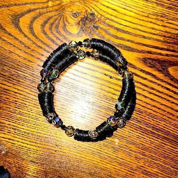 Swarovski Crystal Disc Wrap Bracelet - Picture 4 of 6